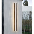Black Waterproof LED Wall Lamp with Smart App Integration | Luxury Outdoor Illumination | Aluminum and Acrylic Design