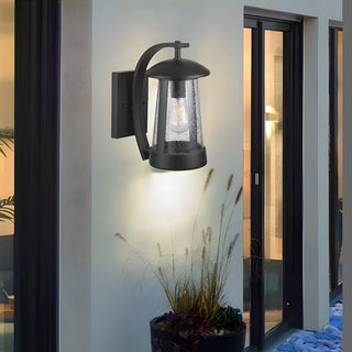 MIRODEMI Black Waterproof Outdoor Anti-corrosion LED Wall Lamp for Garden, Porch | Luxury outdoor lighting | Stylish Design | 