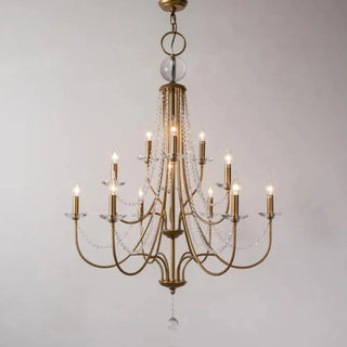 Retro Iron LED Staircase Chandelier from Mirodemi with Warm Light