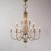 Retro Iron LED Staircase Chandelier from Mirodemi with Warm Light