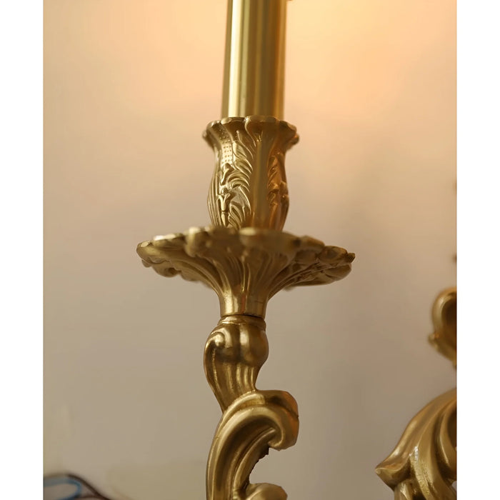 Gold|Candles|French|Luxury|Wall|Lamp|Sconce|Living|Bedroom