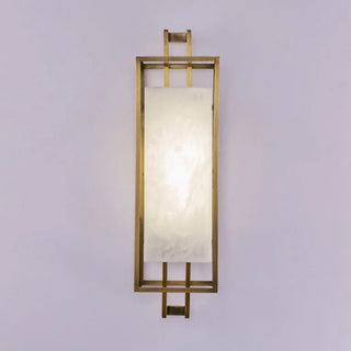 Marble|LED|Chinese|Wall|Sconce|Golden|Elegant|Modern