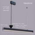 Ciney | Minimalistic Black Chandelier for Dining Room