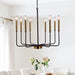 Candle-Shaped Metal LED Pendant Chandelier from Mirodemi for Dining Room