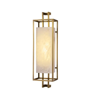 Marble|LED|Chinese|Wall|Sconce|Golden|Elegant|Modern