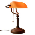 Vintage|Elegant|Reading|Table|Lamp|Bedroom|Cabinet|Orange
