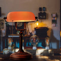 Vintage|Elegant|Reading|Table|Lamp|Bedroom|Cabinet|Orange