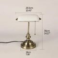 Vintage|Elegant|Reading|Table|Lamp|Bedroom|Cabinet|White
