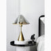 Table|Lamp|Bedside|Cabinet|Clear|Glass|Mushroom|Amber