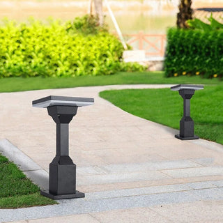 Column|Aluminum|Lawn|Lamp|Garden|Courtyard|Black|Square