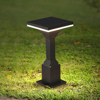 Column|Aluminum|Lawn|Lamp|Garden|Courtyard|Black|Square