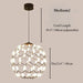 MIRODEMI® Acquaro | Stylish Black/White Pendant Ball-Shaped Chandelier for Cafe