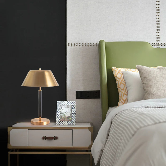 Gold|Minimalistic|Table|Lamp|Bedside|Bedroom|Living|Contemporary