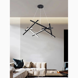 Black|Metal|Steel|LED|Chandelier|Pendant|Bedroom|Living|Office