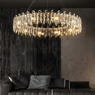 MIRODEMI Agnadello | Luxury Creative Сrystal Ring Ceiling LED Chandelier for Living Room