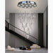 Creative|Charming|LED|Crystal|Lighting|Fixture|Pendant|Chrome|Chandelier|Customizable