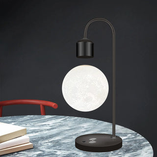 Creative|Moon|Levitating|Table|Lamp|LED|Bedroom|Living|Black