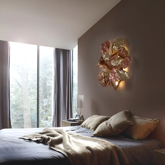 Maple|Leaf|Leaves|Living|Bedroom|Dining|Creative|Elegant|Wall|Sconce|Lamp