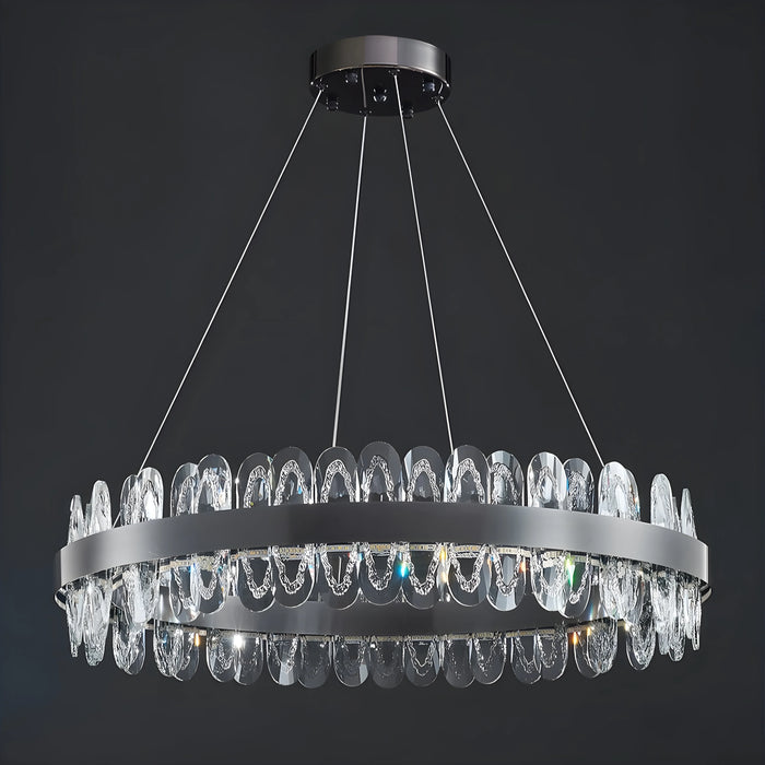 Round|Crystal|LED|Hanging|Bright|Modern|Creative|Chandelier