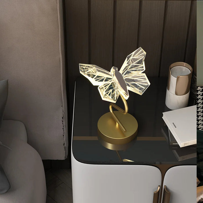 Butterfly|LED|Night|Lamp|Gold|Kids|Children|Elegant