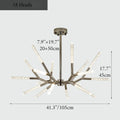 Aliano | Creative Tree Branches Design Bubble Crystal LED Chandelier from Mirodemi 