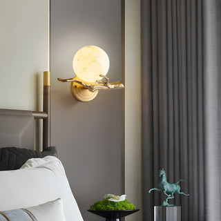 MIRODEMI Creative Wall Lamp in the Shape of the Moon for Bedroom, Living Room image | luxury lighting | moon wall lamps