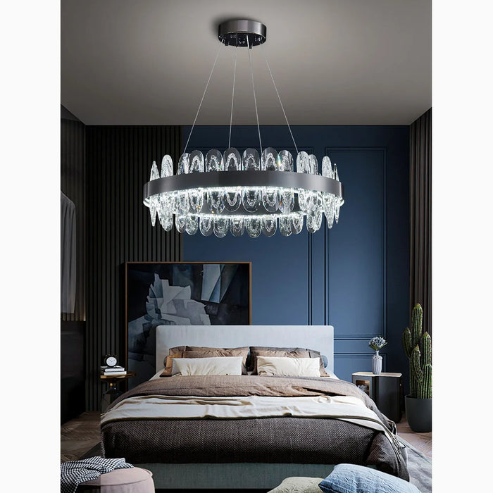 Round|Elegant|Crystal|Lighting|Modern|Creative|Hanging