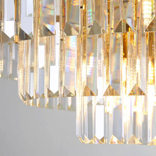 Crystal|Seel|LED|Round|Gold|Chandelier|Lamp|Living|Dining|Bedroom