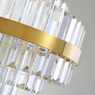 Gold|Chic|Elegant|LED|Steel|Crystal|Round|Modern|Hanging|Non-dimmable|Luxury