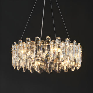 MIRODEMI Agnadello | Luxury Creative Сrystal Ring Ceiling LED Chandelier for Home Decor