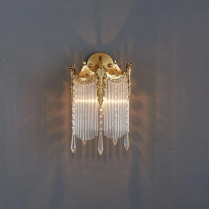 Crystal|Wall|Lamp|Sconce|LED|European|Gold|Elegant|Luxury