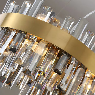 Duranus | Modern Oval Luxury Brushed Chandelier