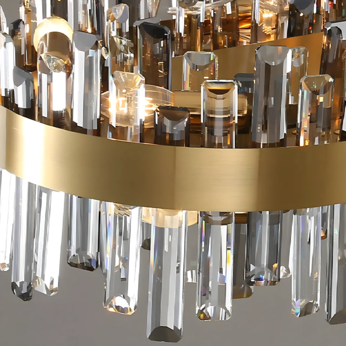 Duranus | Modern Oval Luxury Brushed Chandelier