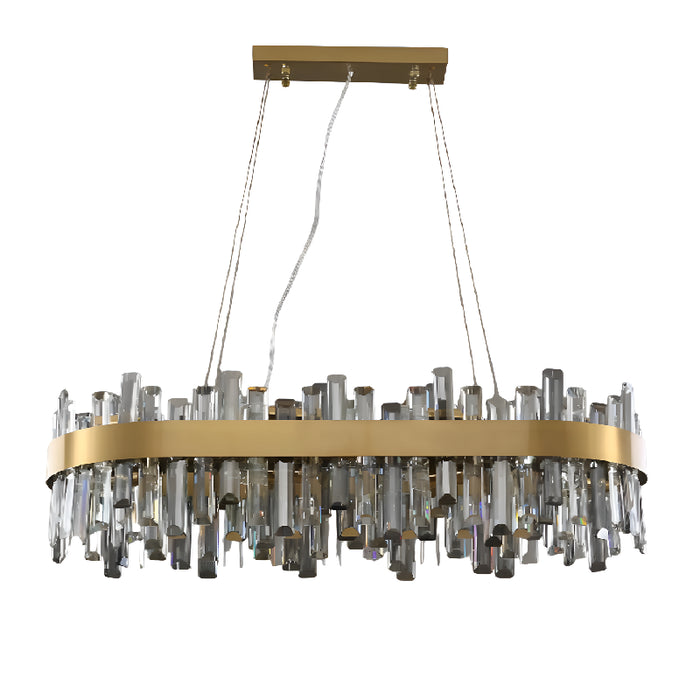 Duranus | Modern Oval Luxury Brushed Chandelier