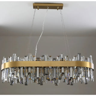 Duranus | Modern Oval Luxury Brushed Chandelier