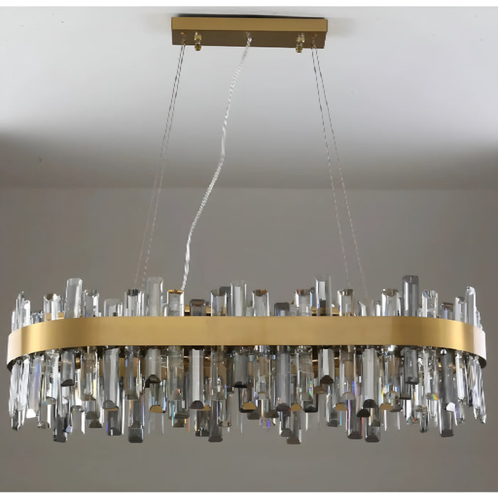 Duranus | Modern Oval Luxury Brushed Chandelier