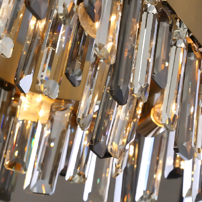 Duranus | Modern Oval Luxury Brushed Chandelier