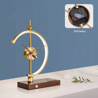 Wood|Charger|Lamp|Wireless|Battery|Clock|Elegant|Bedroom|Living|Cabinet|Gold