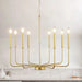 Candle-Shaped Metal Pendant Chandelier from Mirodemi for Restaurant