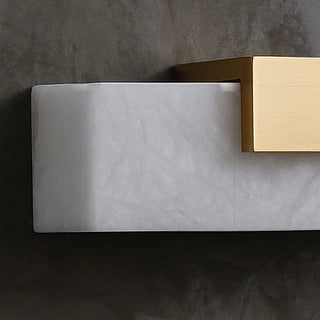 Marble|LED|Futuristic|White|Gold|Elegant|Luxury|Modern|Sconce