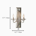Candle-Shaped Crystal Wall Sconce from Mirodemi for Home Interior