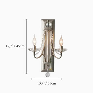 Candle-Shaped Crystal Wall Sconce from Mirodemi for Home Interior