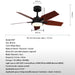 European Styled Solid Wood Ceiling Fan with Remote Control | 60"| Parameters