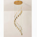 Gorbio | Extraordinary Gold Modern Cones Ceiling Chandelier from Mirodemi for Hotel 