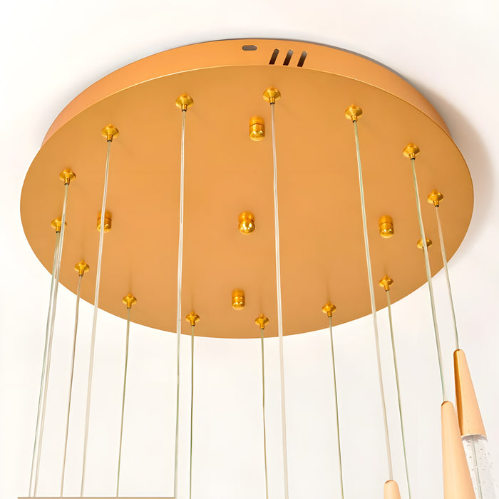 Gorbio | Extraordinary Gold Modern Cones Ceiling Chandelier from Mirodemi