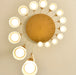 Gorbio | Extraordinary Gold Modern Cones Ceiling Chandelier from Mirodemi for Hallway 