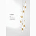 Gorbio | Extraordinary Gold Modern Cones Ceiling Chandelier from Mirodemi for Living Room