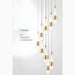 Gorbio | Extraordinary Gold Modern Cones Ceiling Chandelier from Mirodemi for Dining Room