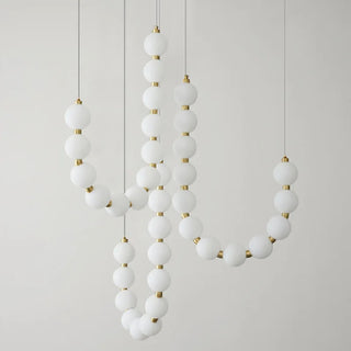 MIRODEMI® Flühli | Stylish LED Pendant Chandelier Resembling a Necklace