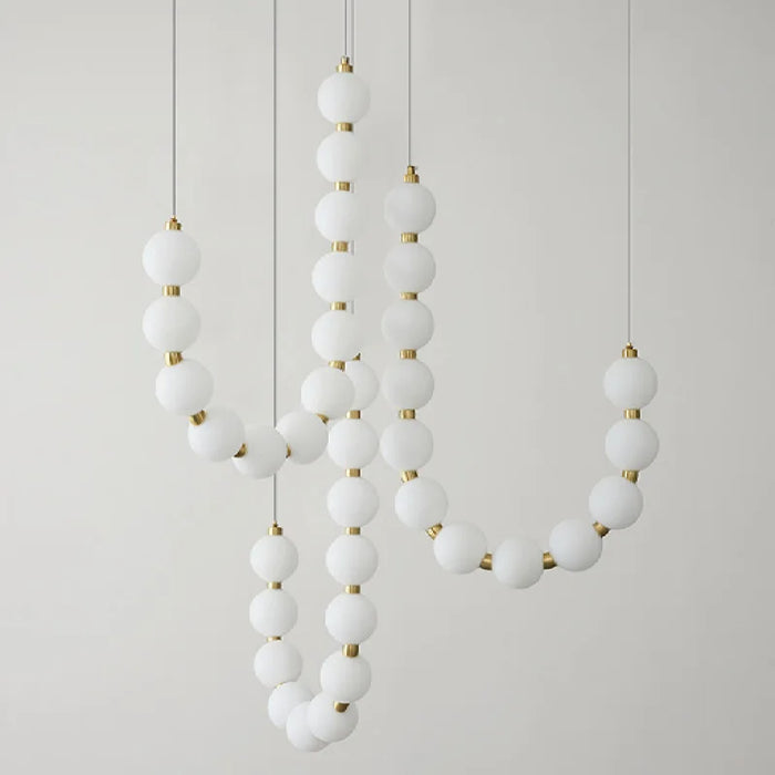 MIRODEMI® Flühli | Gentle Pearl Necklace LED Pendant Light